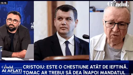 Tomac, premierul cui? Cristoiu: Mă interesează prioritățile pentru România, nu pentru Moldova