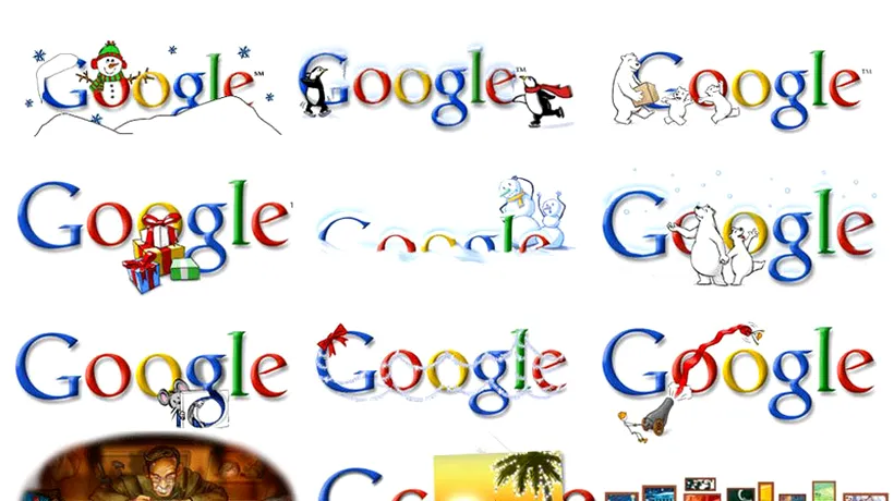 SĂRBĂTORI FERICITE, urarea cu care Google ne întâmpină astăzi. Istoria doodle-urilor de Crăciun
