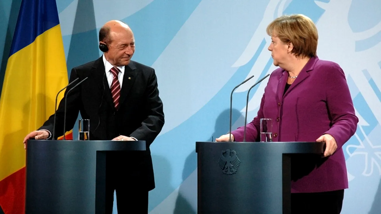 Băsescu o contrazice pe Merkel: 
