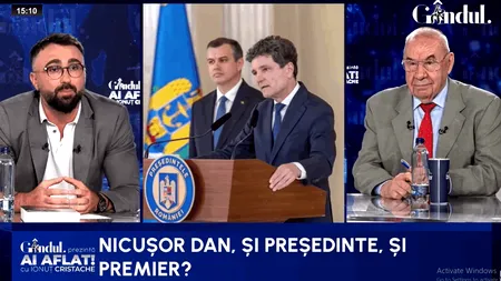 Ionuț Cristache: Suntem la câteva zile distanță și îi dăm toată puterea lui Nicușor Dan
