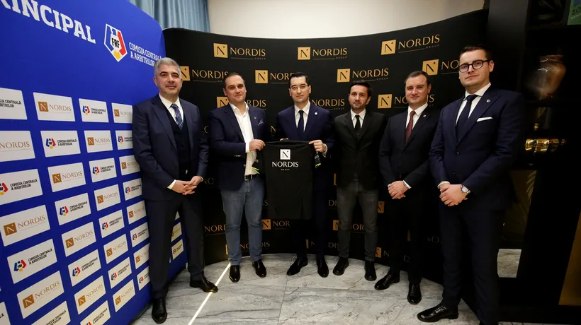 Federația Română de Fotbal, parteneriat încă patru ani cu Nordis Group pentru susținerea arbitrajului