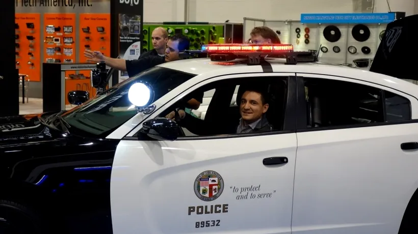 GALERIE FOTO. George Buhnici a testat noua mașină de poliție LAPD 