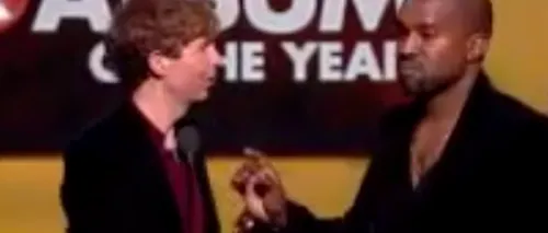 Moment neobișnuit la gala Grammy. După ce Beck a primit un premiu, Kayne West a urcat pe scenă - VIDEO