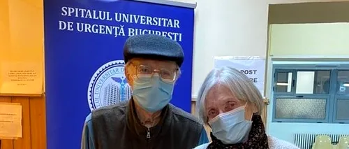 Emoționant! De Dragobete, soții Popescu, care se iubesc de 51 de ani, au mers împreună la vaccinare!