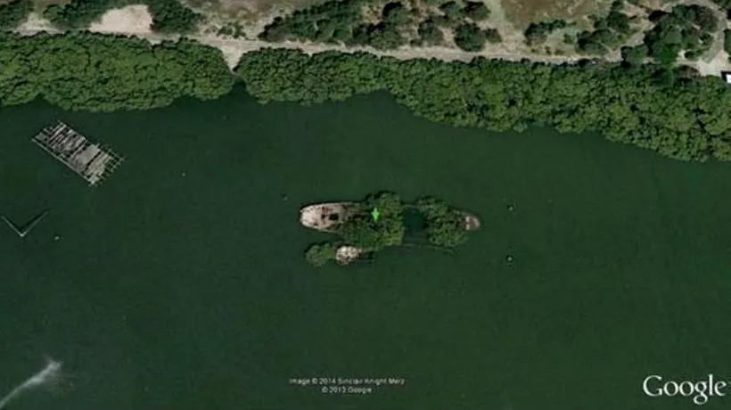„Pădurea plutitoare surprinsă în imagini pe Google Earth