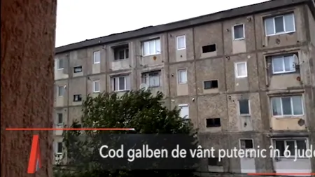 Cod galben de vânt puternic în mai multe județe ale țării