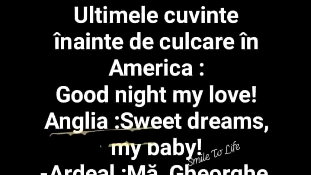 BANCUL ZILEI | Ce spun nevestele chiar înainte de culcare, în SUA, Anglia și România