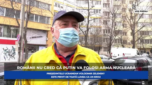 GÂNDUL VOX POPULI. Ce spun românii despre președintele rus / Ei nu cred că Putin va folosi arma nucleară (VIDEO)