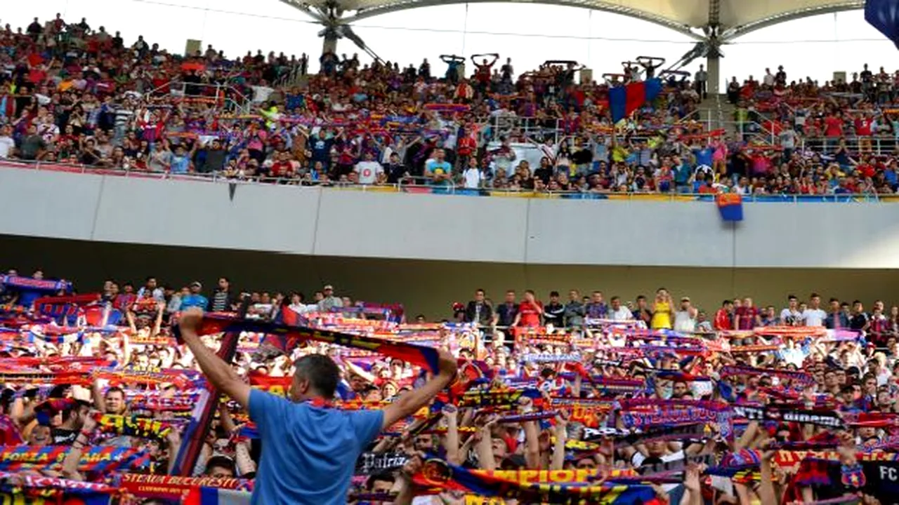 Steaua, campioana României la fotbal. Sărbătoare roș-albastră în centrul Capitalei