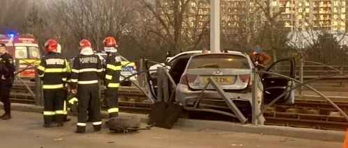 FOTO | Accident grav în București. Circulația tramvaiului 41 este blocată pe ambele sensuri