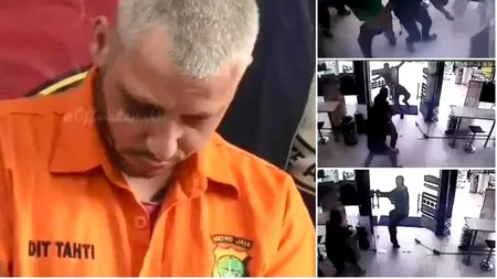 Scena confruntării dintre poliția indoneziană și cei doi hoți români. Unul dintre ei a fost „neutralizat