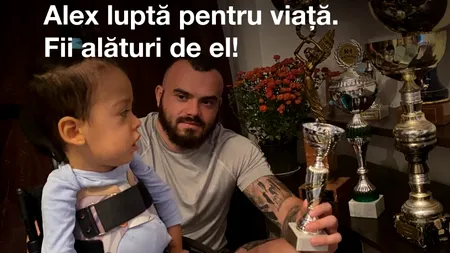 În vârstă de doar 3 ani, Alex are nevoie de cel mai scump tratament din lume: ”A fi luptător nu se rezumă doar la o competiție sportivă, iar noi am învățat să luptăm pentru viață!”