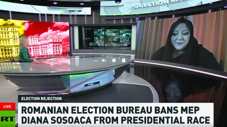 Diana Șoșoacă, DELIR în direct la Russia Today: 
