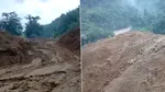 Un motociclist din India a supraviețuit miraculos după ce un versant s-a surpat sub picioarele sale