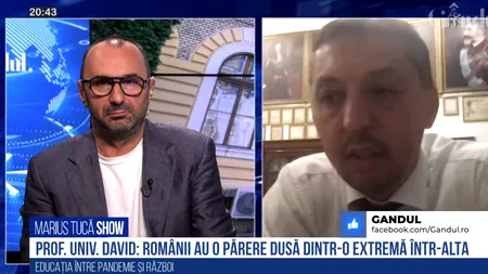VIDEO | Daniel David: „Fiindcă nu construim instituții puternice, nu ne folosim bine potențialul pe care îl avem. Noi avem o părere dusă într-o extremă și alta, aproape despre orice și până la bătălii”