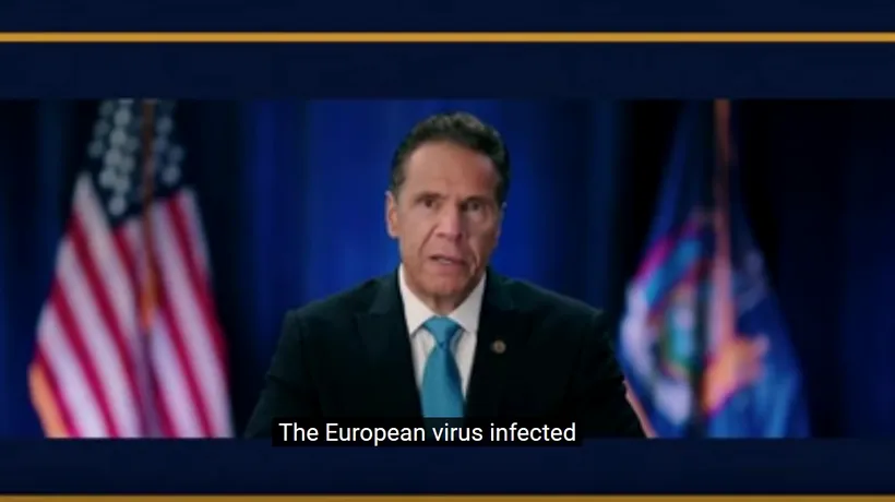 Andrew Cuomo, guvernatorul New York-ului, numește noul coronavirus „virus european” (VIDEO)