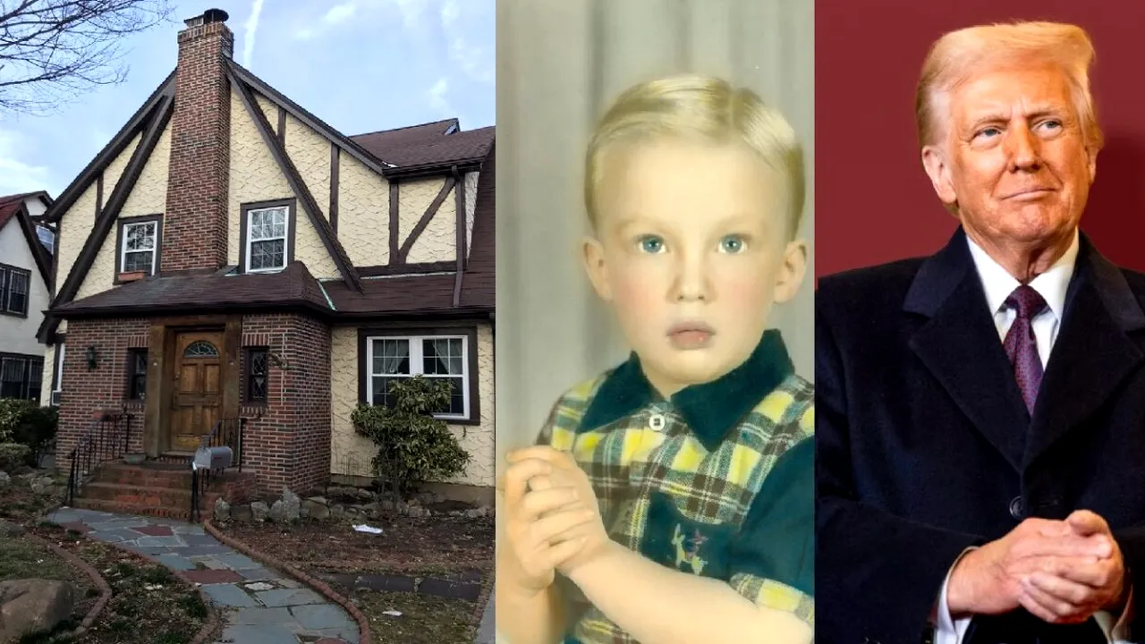 FOTO INEDIT. Casa în care a copilărit Donald Trump este scoasă la licitație pentru 2,3 milioane de dolari