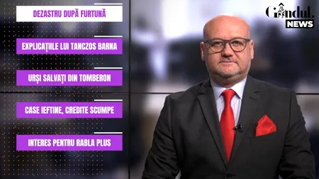 GÂNDUL NEWS. Străzi inundate, copaci smulși, acoperișuri distruse