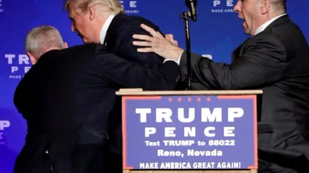 Panică la un miting electoral din SUA. Trump, luat de urgență de pe scenă de agenții Secret Service. VIDEO