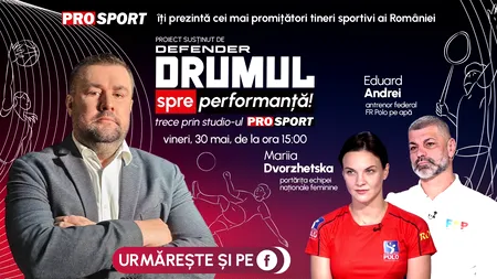 EMISIUNEA „Drumul spre performanță”, vineri, 30 mai, de la ora 15.00. Știați că există polo pe apă feminin?