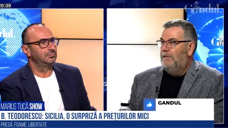 VIDEO | Bogdan Teodorescu, despre frumusețiile Siciliei: „E un Disneyland al arheologiei. A fost o surpriză a prețurilor mici, a restaurantelor extrem de bune. N-au nimic tradițional italian, au numai lucrurile lor”