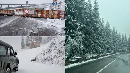 Aveți cauciucuri de iarnă? Vânt, ploaie, lapoviță și ninsoare pe șosele. Unde se circulă în condiții de iarnă în România