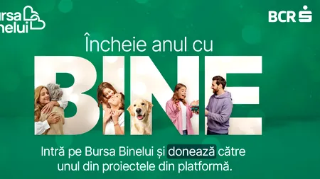 Comunicat de presă. Încheiem anul cu Bine pe Bursa Binelui