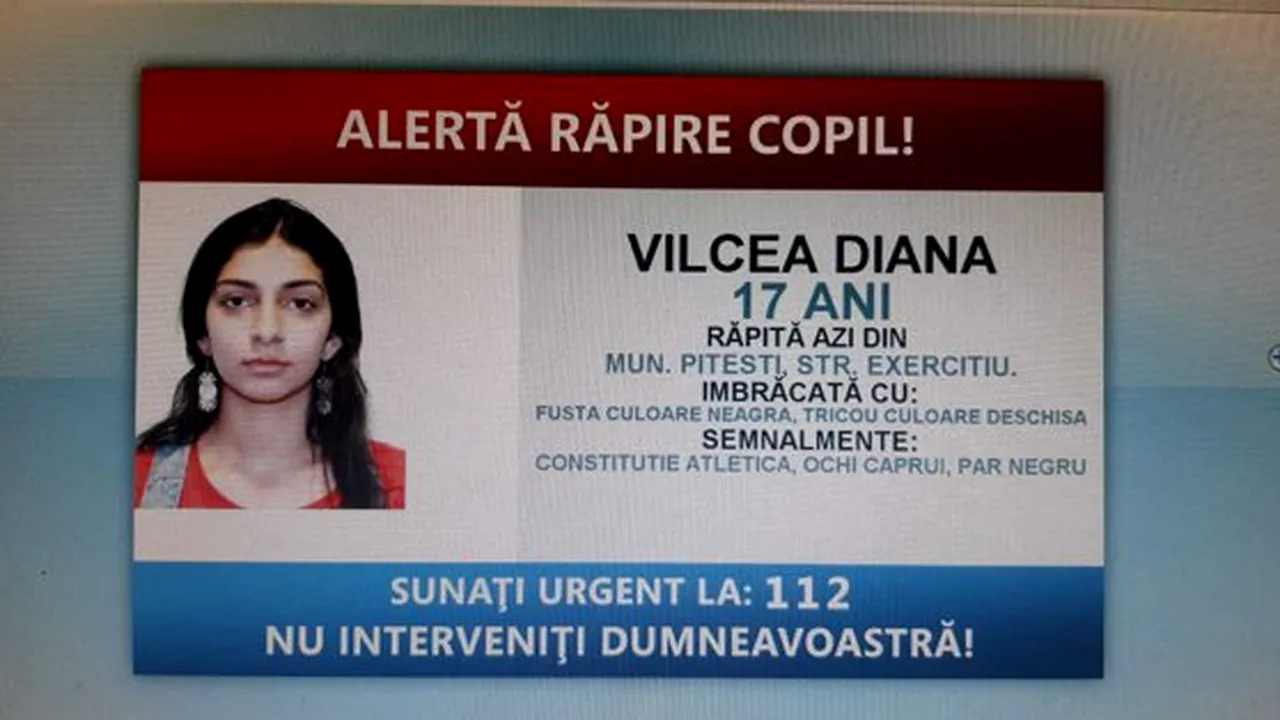 ALERTĂ DE RĂPIRE. Minoră de 17 ani, urcată într-o mașină de 3 bărbați, căutată la nivel național. Apelul polițiștilor