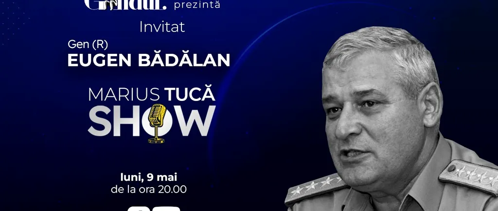 Marius Tucă Show începe luni, 9 mai, de la ora 20.00, live pe gandul.ro