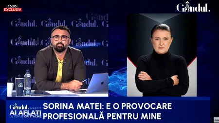 Primele declarații ale Sorinei Matei, după numirea la conducerea interimară a TVR: „Vreau să punem accentul pe jurnalism / Mă interesează conținutul, să fie echidistant și echilibrat / Nu dau pe nimeni afară”