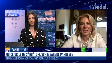 GÂNDUL LIVE. Cristina Chiriac, președinte CONAF: „Cuvântul de bază în 2021 va fi PRECAUȚIE” / „Despre antreprenoriatul feminin: Femeile au suferit în pandemie, fie că vorbim de antreprenoare sau angajate”