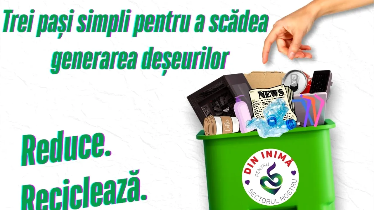 (P) Primăria Sector 5, prin Serviciul Salubrizare, recomandă reciclarea prin abordare holistică
