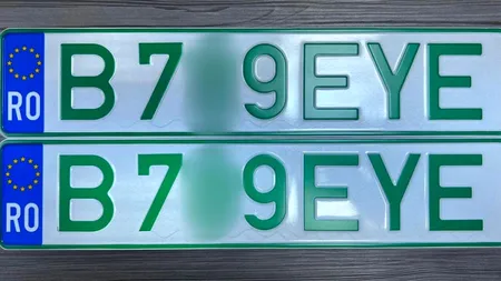 Ce sunt numerele verzi de înmatriculare și câți lei costă un set
