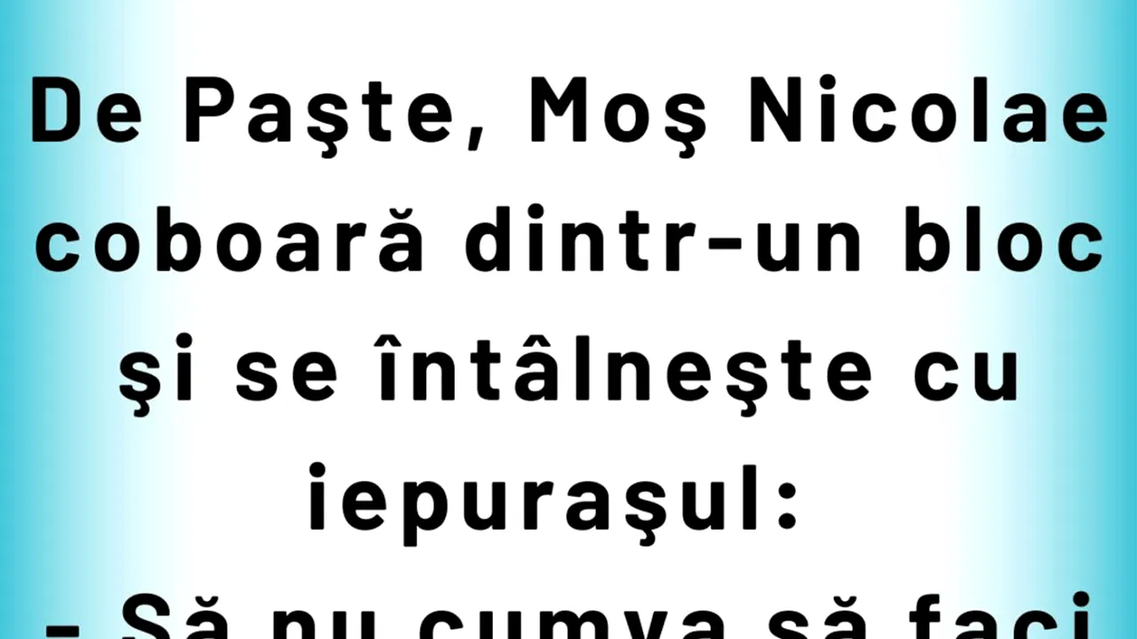 Bancul de marți | Moș Nicolae și Iepurașul de Paște