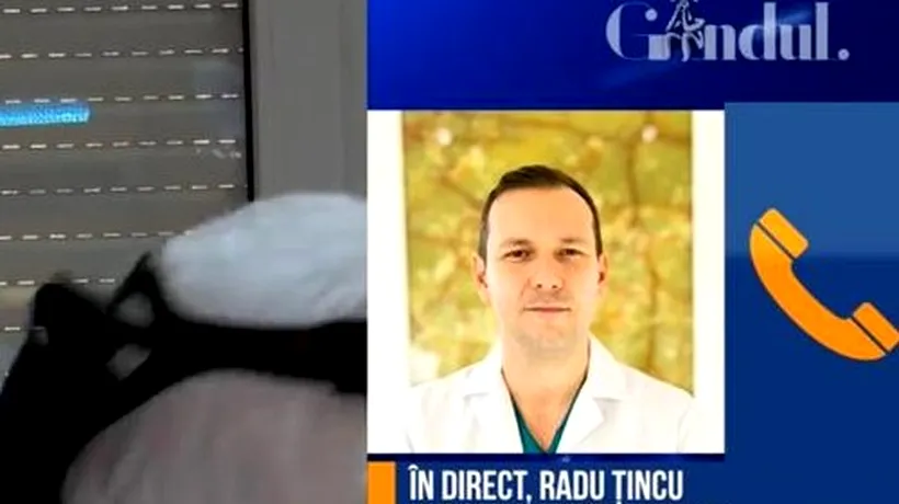 Avertismentul medicului Radu Țincu: „Peste trei săptămâni o să vedem bolnavi pe strada de lângă spital daca vom continua așa”