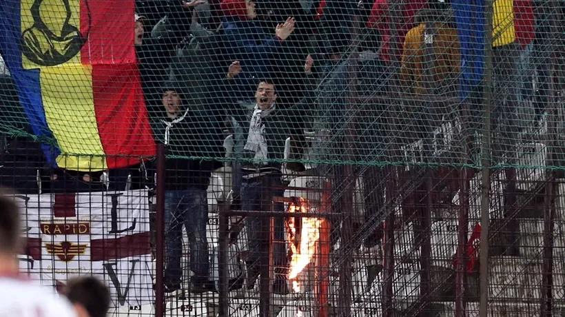 Ponta condamnă gestul inacceptabil al fanilor echipei Rapid, de a incendia drapelul Ungariei