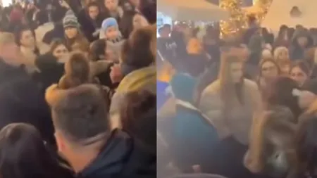 Scene ireale la Târgul de Crăciun din Craiova. Două femei s-au luat la bătaie în mijlocul mulțimii