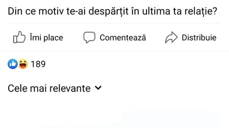 Bancul de duminică | Motiv de despărțire în 2025