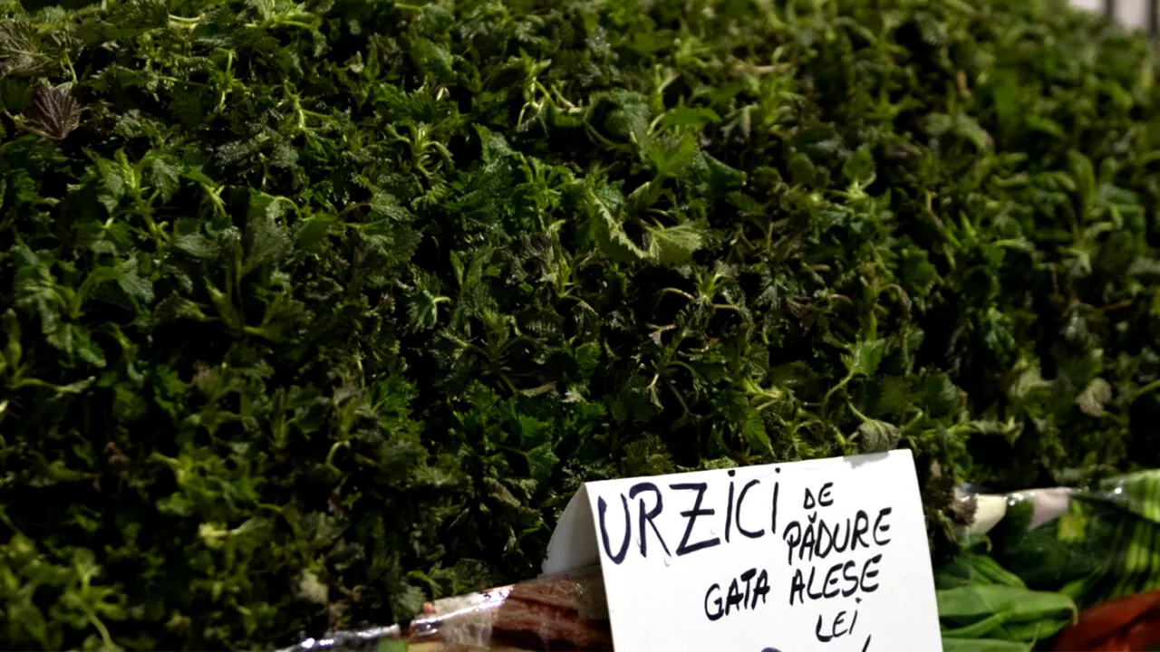 Cu cât se vând LEGUMELE de sezon în Piața Obor din Capitală. La mare căutare sunt urzicile, odată cu începutul Postului Paștelui