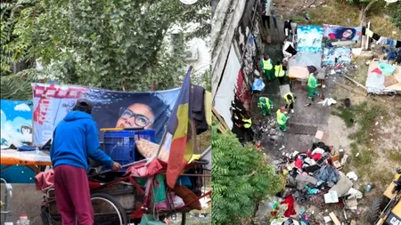 (P) Salubrizare S5: Acțiune pe strada Vânători, unde o clădire și zona din jurul acesteia au ajuns într-o stare de degradare