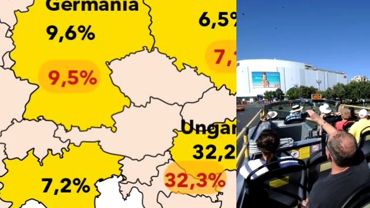 HARTA turiștilor străini care vin în România, țara cu 