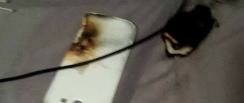 Un Samsung Galaxy S3 a explodat din senin în timp ce se afla la încărcat. FOTO