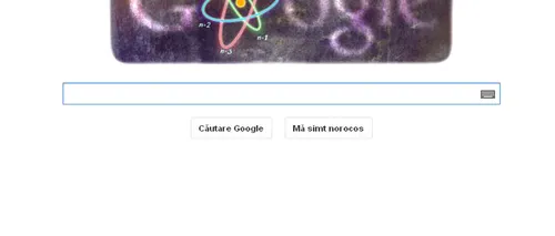 Fizicianul NIELS BOHR, sărbătorit de Google printr-un logo special