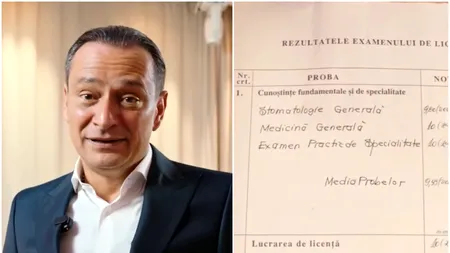 Daniel Băluță și-a arătat diploma de licență în MEDICINĂ. Edilul a absolvit Stomatologia cu un rezultat impresionant