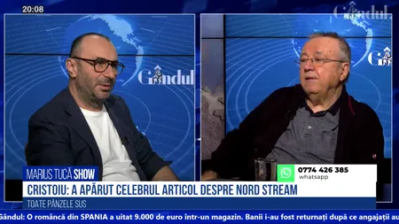 VIDEO | Ion Cristoiu: „Nu s-a mai auzit nimic de exploziile de la gazoductele Nord Stream. Nimeni nu a dezmințit amănuntele jurnalistului Hersh”