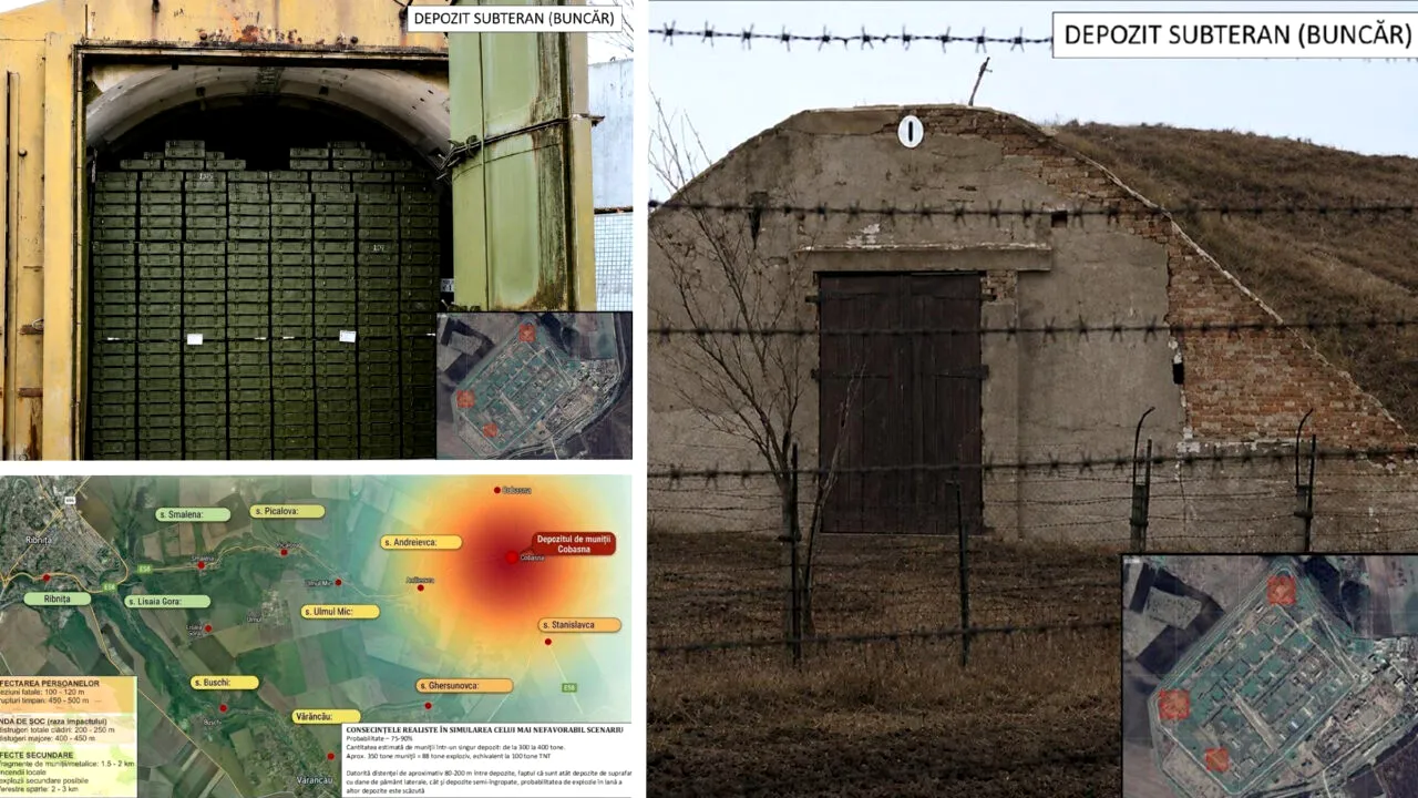 Mitul „unei noi Hiroshima” la Cobasna, demontat de serviciile secrete de la Chișinău. Ce s-ar întâmpla dacă ar exploda cele 14.000 de tone de muniții
