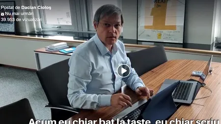 IRONIC. Dacian Cioloş îl trolează pe Dan Barna, într-un video postat pe pagina sa de socializare: „Acum, eu chiar bat la taste, eu chiar scriu pe bune”