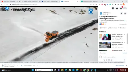 CNAIR: „A început deszăpezirea Transfăgărășanului”