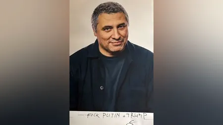 Manifest politic al regizorului Radu Jude la Berlin: „F**k Putin+Trump”