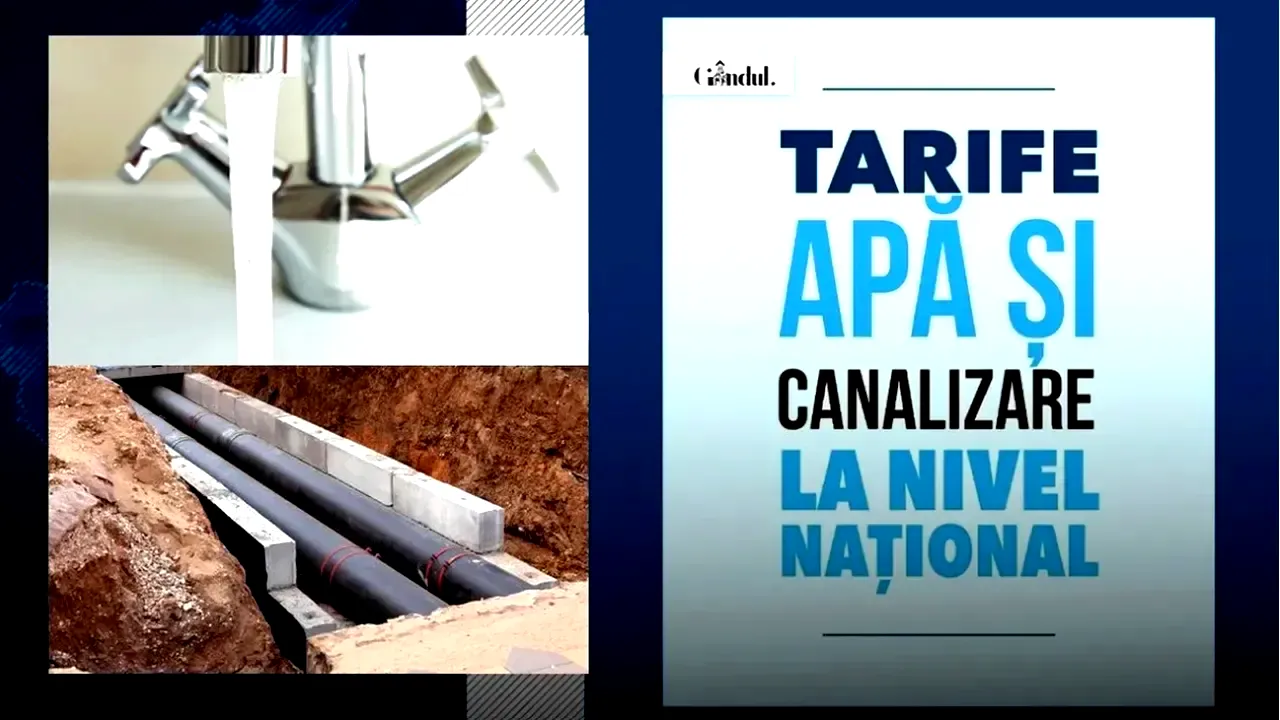 TOP 3 tarife apă potabilă și canalizare în România, în luna octombrie 2026. Unde sunt cele mai mari/mici prețuri și cât plătesc bucureștenii